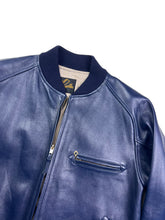 Load image into Gallery viewer, FW2012 BB Leather Jacket Navy - Large
