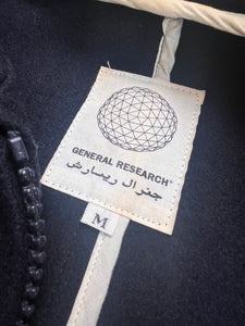 2000 General Research Arabic Collection Asymmetrical Wool Track Jacket (Size Medium)