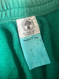 Saint Michael Logo Sweatshorts Green - Size Medium