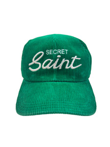 Saint Michael 'SECRET SAINT' Corduroy Hat Green