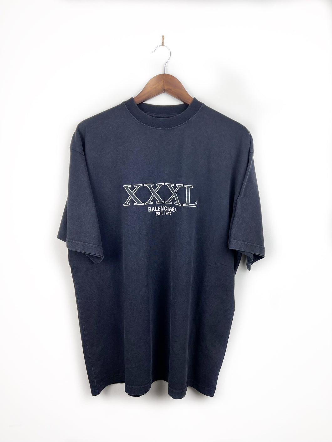FW22 Balenciaga XXXL Oversized Embroidered T-Shirt - Size Small