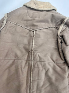 2000 General Research Moleskin Sherpa Mouton Coat Style 705 - Size Medium