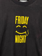 Load image into Gallery viewer, 2005 General Research “Friday Night” T-Shirt Faded Black - Size Large
