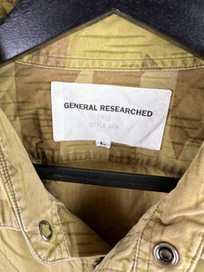 1999 General Research Splinter Camo Shirt - Size Large