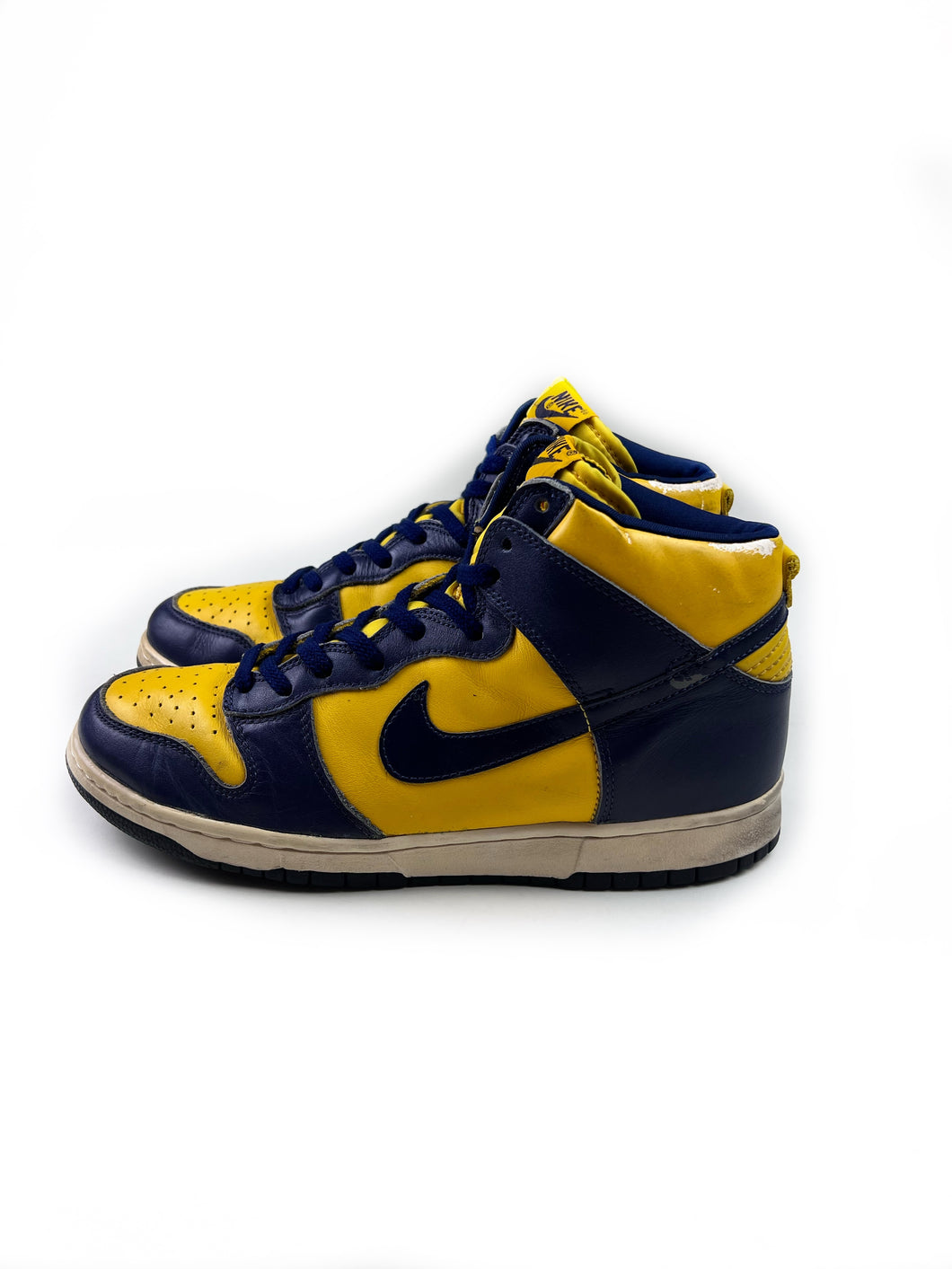 Vintage 1998 Nike Dunk High LE Michigan - Size 10.5